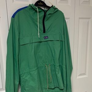 Vintage Green CB Windbreaker Hooded Pullover